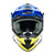 Nitro - MX700 Youth Recoil Blue/Yellow Helmet