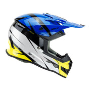 Nitro - MX700 Youth Recoil Blue/Yellow Helmet