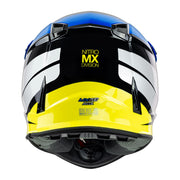 Nitro - MX700 Recoil Blue/White/Yellow Helmet