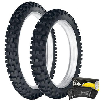 Dunlop - 952 Enduro Front & Rear Tyre & Tube Kit - 110/90-19