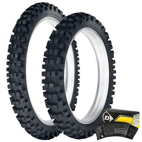Dunlop - 952 Enduro Front & Rear Tyre & Tube Kit - 100/90-19