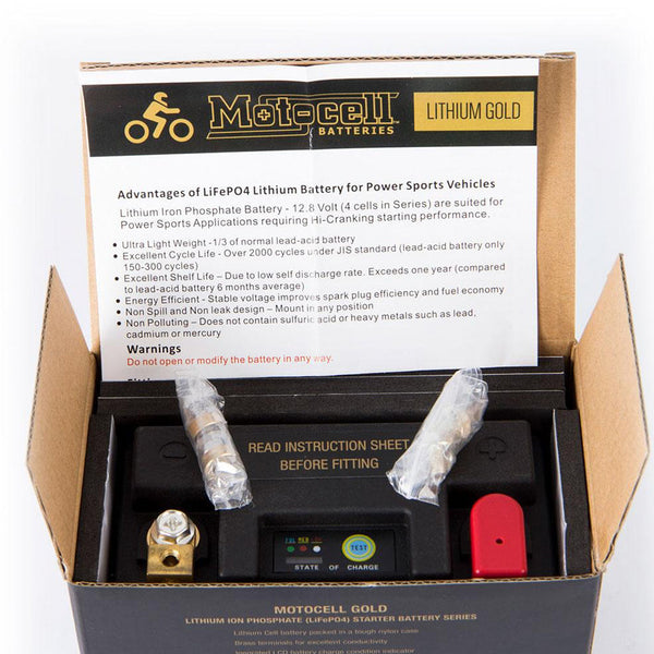 Motocell - Lithium Gold MLG9L 36WH Battery