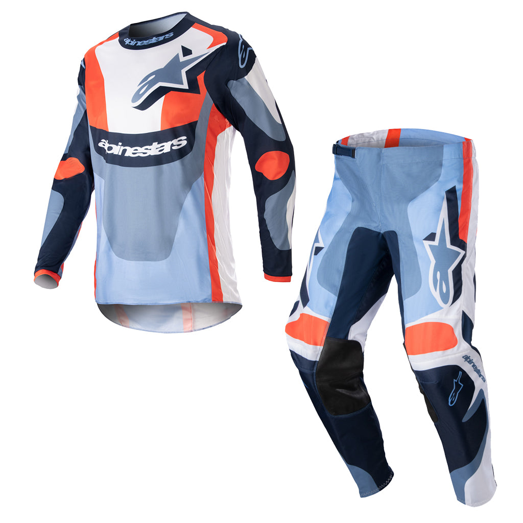 Alpinestars - 2023 Fluid Agent Blue/Orange MX Combo