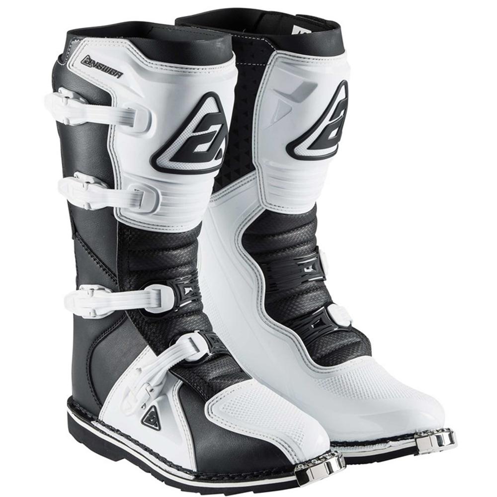 Answer - AR-1 White/Black MX Boots