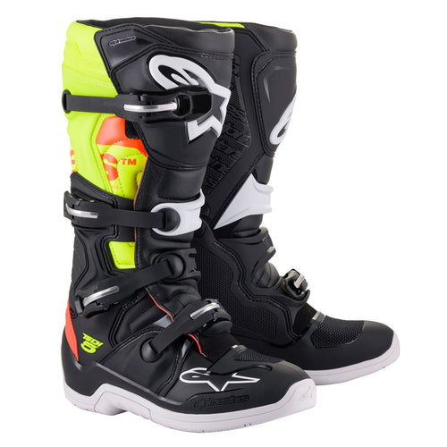 Alpinestars - 2022 Tech 5 Black/Yellow/Red MX Boots