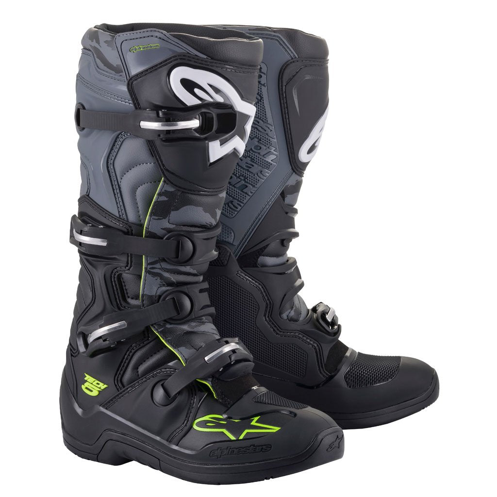 Alpinestars - Tech 5 Black/Grey/Yellow MX Boots