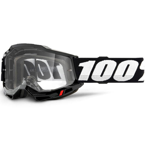 100% - Accuri 2 Black W/ Clear Lens Goggles