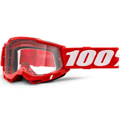 100% - Accuri 2 Red W/ Clear Lens Goggles
