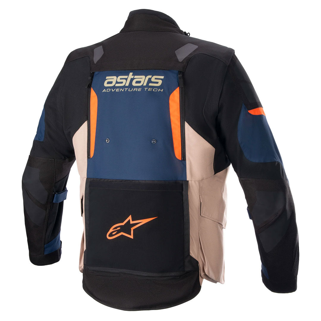 Alpinestars - Halo Drystar Khaki/Navy/Orange Adventure Jacket