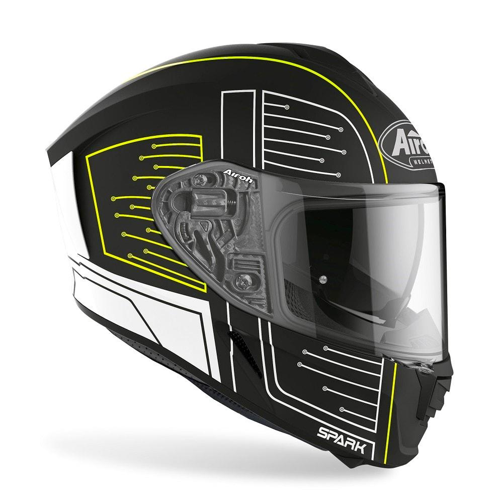 Airoh - Spark Cyrcuit Matt Black/Yellow Helmet