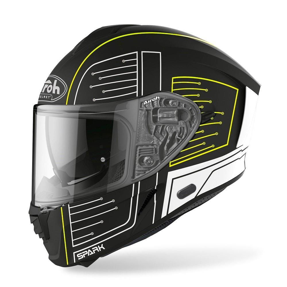 Airoh - Spark Cyrcuit Matt Black/Yellow Helmet