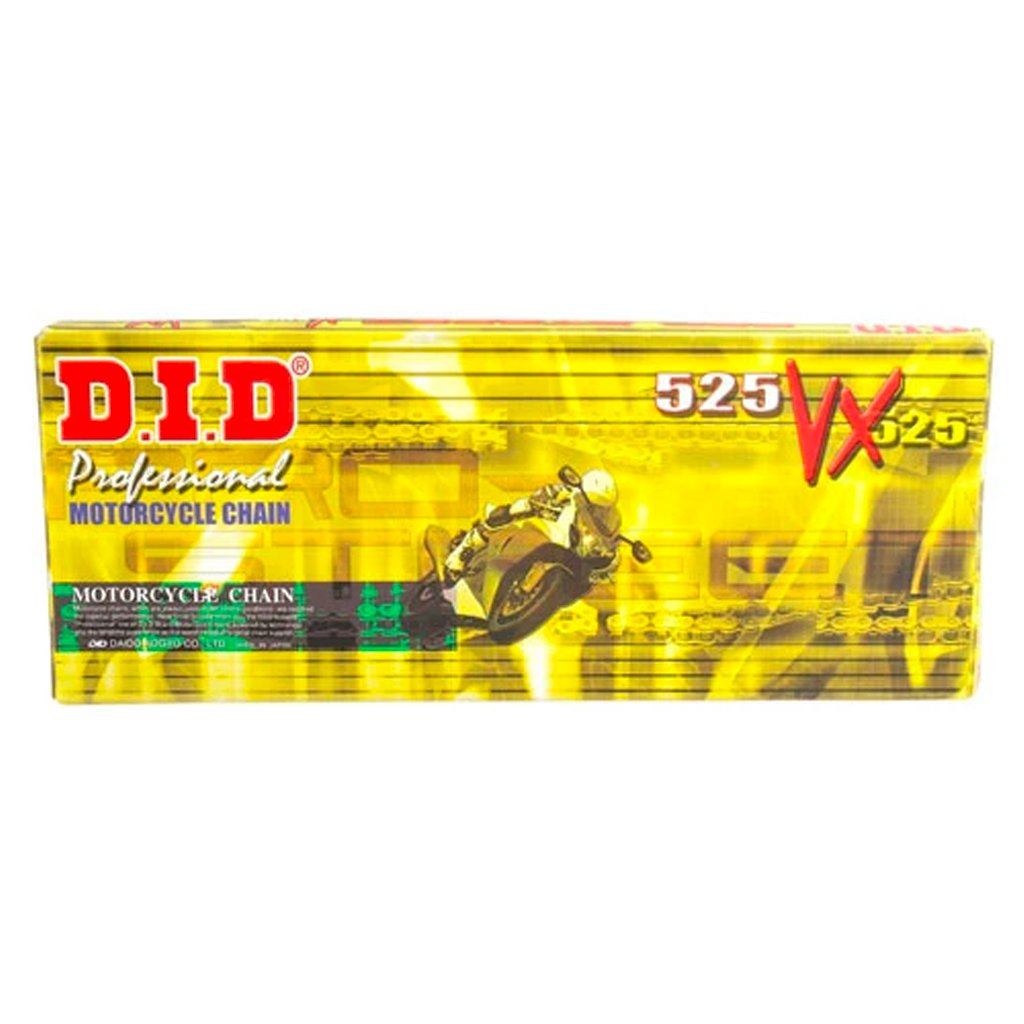 DID - 525 VX3 X-Ring Pro Street Chain - 124L