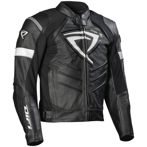 Difi - Monza Black/White Leather Jacket