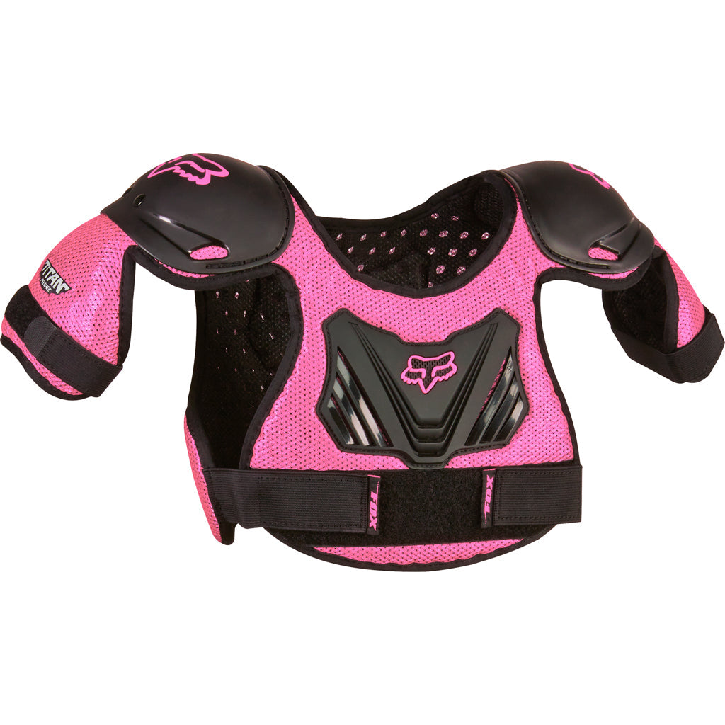 Fox - PeeWee Titan Black/Pink Roost Deflector