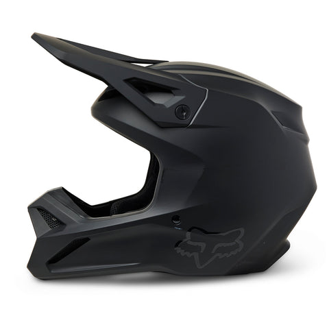 Fox - 2023 Youth V1 Matte Black Black Helmet