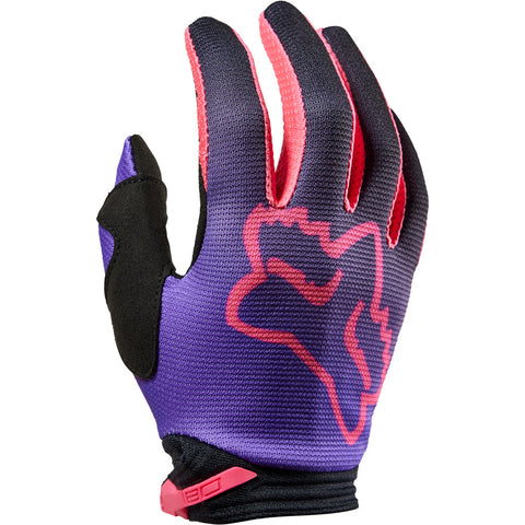Fox - Girls Youth 180 Toxsyk Black/Pink Gloves