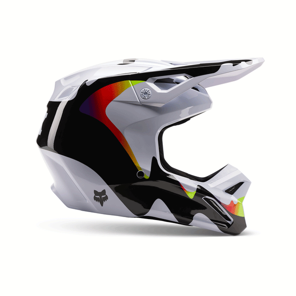 Fox - 2024 V1 Kozmik Black/White Helmet
