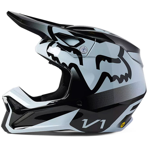 Fox - 2023 Youth V1 Leed Black/White Helmet
