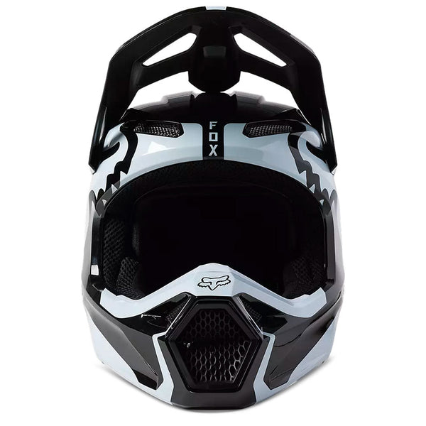 Fox - 2023 Youth V1 Leed Black/White Helmet