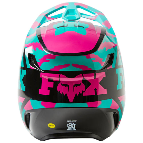 Fox - V1 Nuklr Teal Helmet