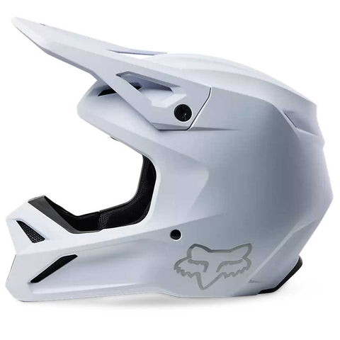 Fox - V1 Solid White Helmet