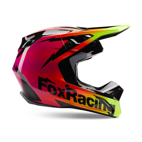 Fox - Youth V1 Statk Black/Pink/Yellow Helmet