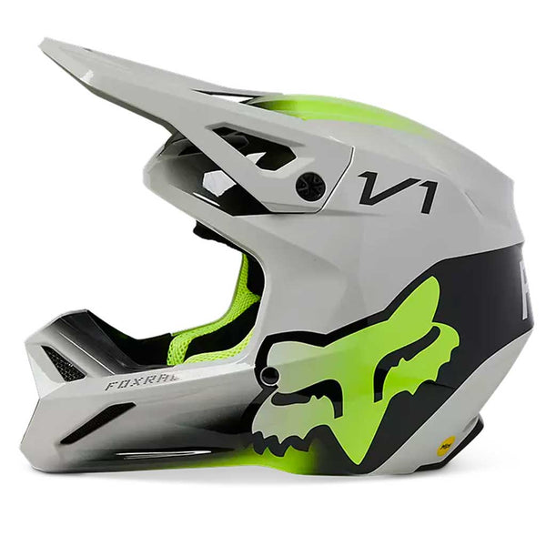Fox - 2023 Youth V1 Toxsyk Grey Helmet