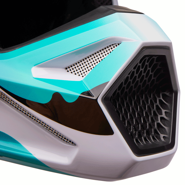 Fox - 2024 V1 Kozmik Blueberry/White/Black Helmet