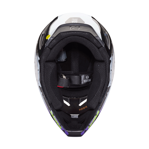 Fox - 2024 Youth V1 Morphic Black/White Helmet