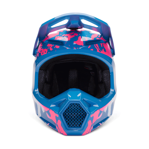 Fox - 2024 Youth V1 Morphic Blueberry/Black/White Helmet