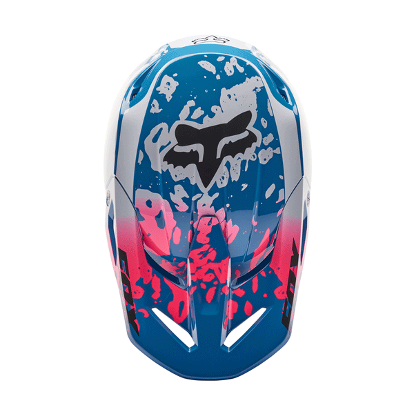Fox - 2024 Youth V1 Morphic Blueberry/Black/White Helmet