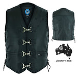 Johnny Reb - Aussie Flag Leather Vest