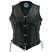 Johnny Reb - Womens Sapphire Leather Vest