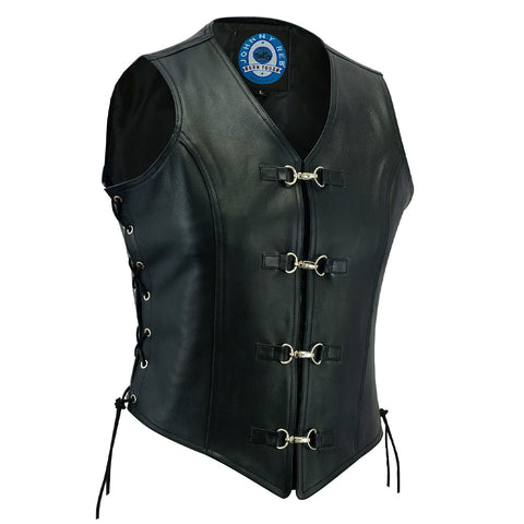 Johnny Reb - Womens Sapphire Leather Vest