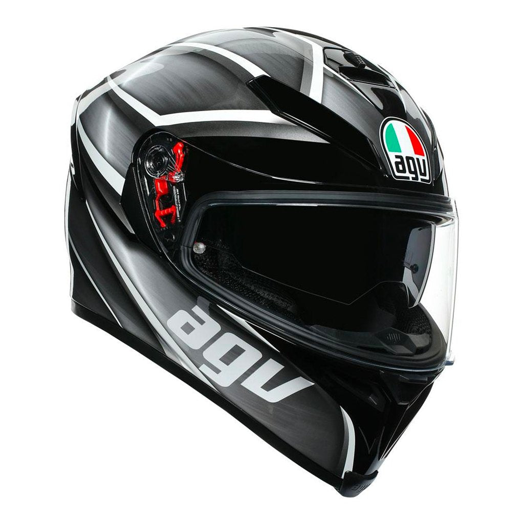 AGV - K5 S Tempest Black/Silver Helmet