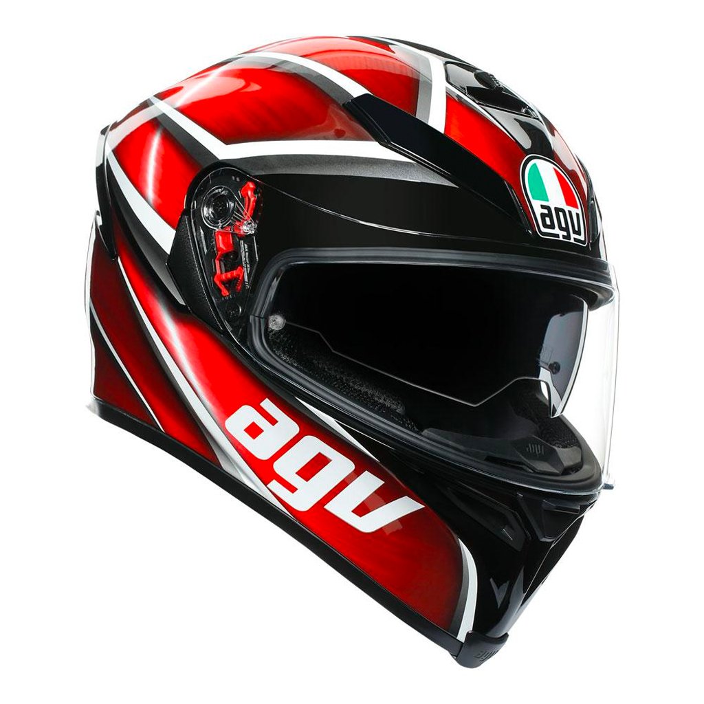 AGV - K5 S Tempest Black/Red Helmet