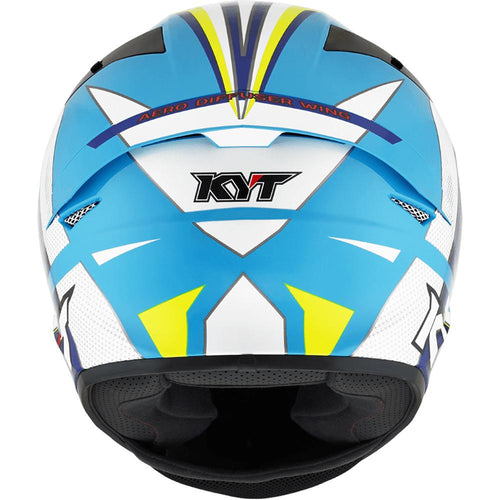 KYT - TT Course Grand Prix Blue/White Helmet