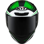 KYT - TT Course Overtech Black/Green Helmet