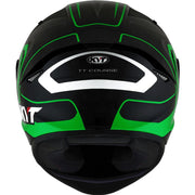 KYT - TT Course Overtech Black/Green Helmet