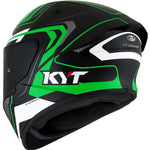 KYT - TT Course Overtech Black/Green Helmet