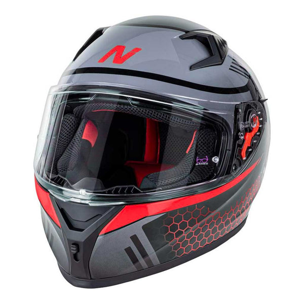 Nitro - N501 Black/Red Helmet