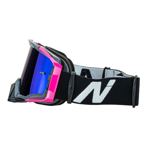 Nitro - NV-150 GREY/PINK MX Goggles