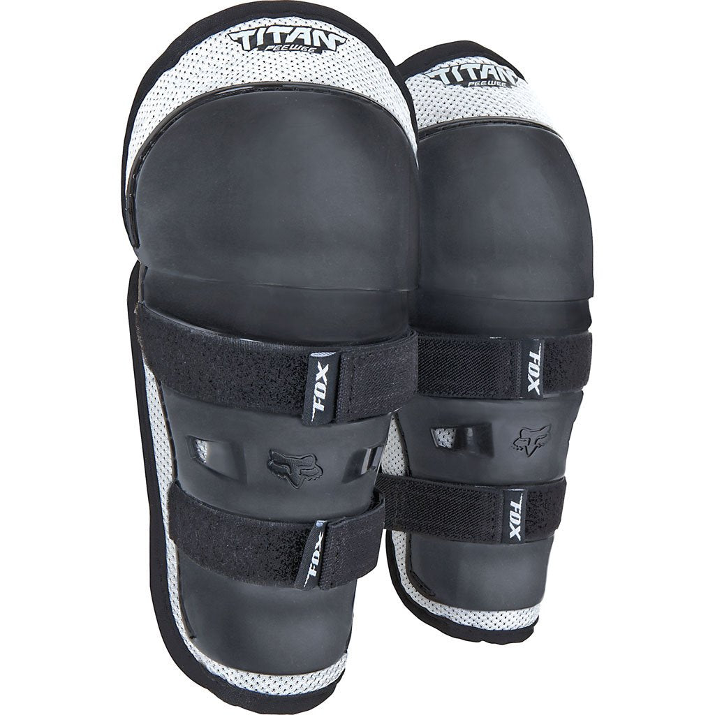 Fox - PeeWee Titan Black/Silver Knee Guard