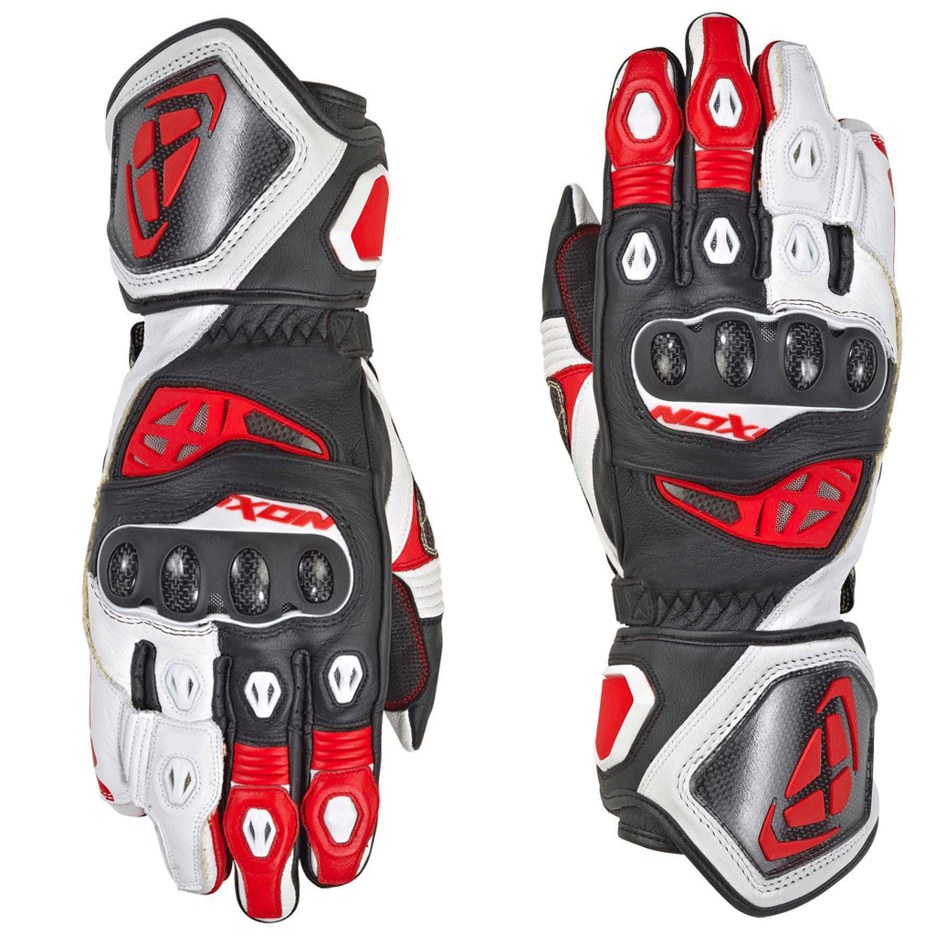 Ixon - RS Genius 2 Black/White/Red Leather Glove