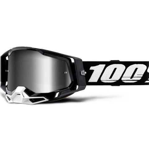 100% - Racecraft 2 Black W/ Mirrored Lens Goggles
