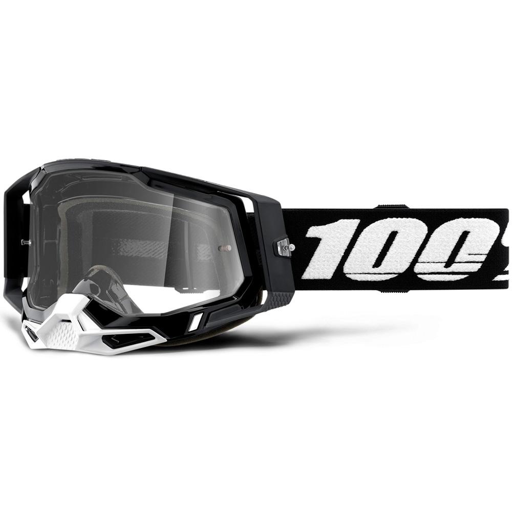 100% - Racecraft 2 Black W/ Clear Lens Goggles