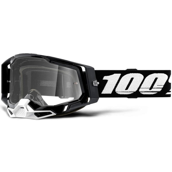 100% - Racecraft 2 Black W/ Clear Lens Goggles