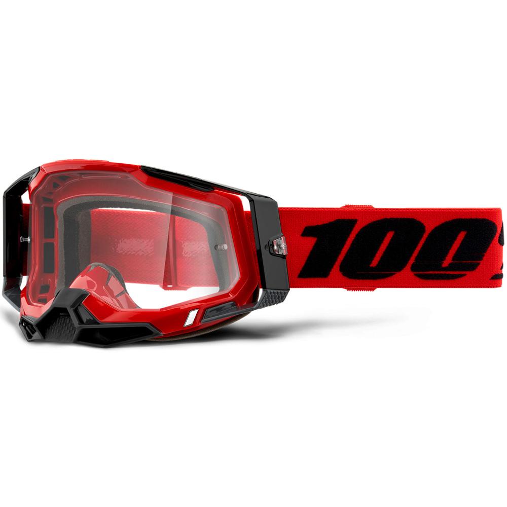 100% - Racecraft 2 Red W/ Clear Lens Goggles