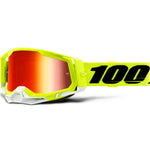 100% - Racecraft 2 Yellow W/ Mirrored Lens Goggles