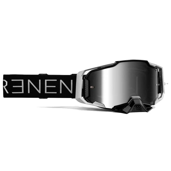 100% - Armega Renen S2 Black/White Iridium Lens Goggles - AMA Warehouse